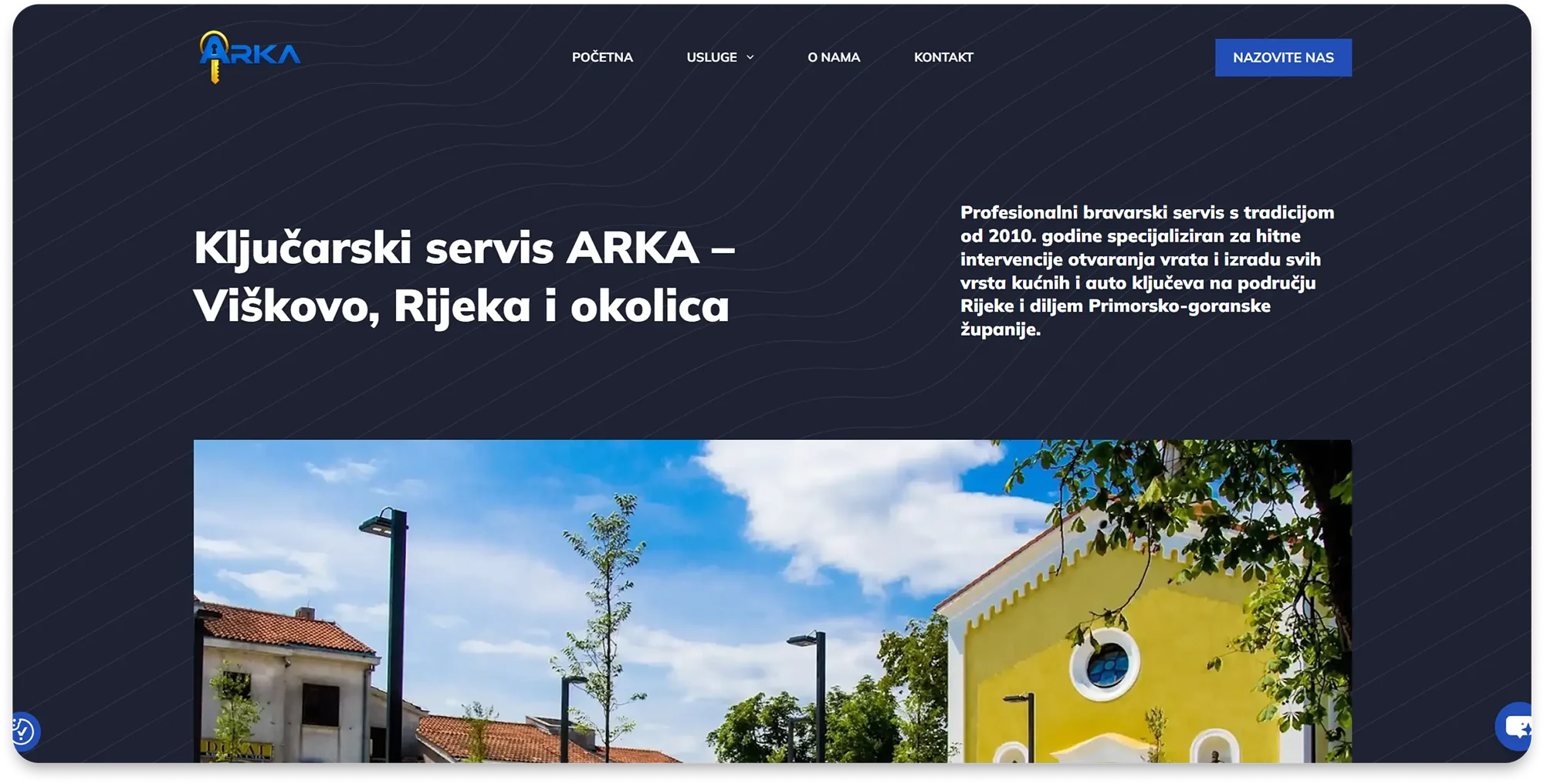 Redizajn s AI agentom i SEO optimizacijom – ARKA ključarski servis